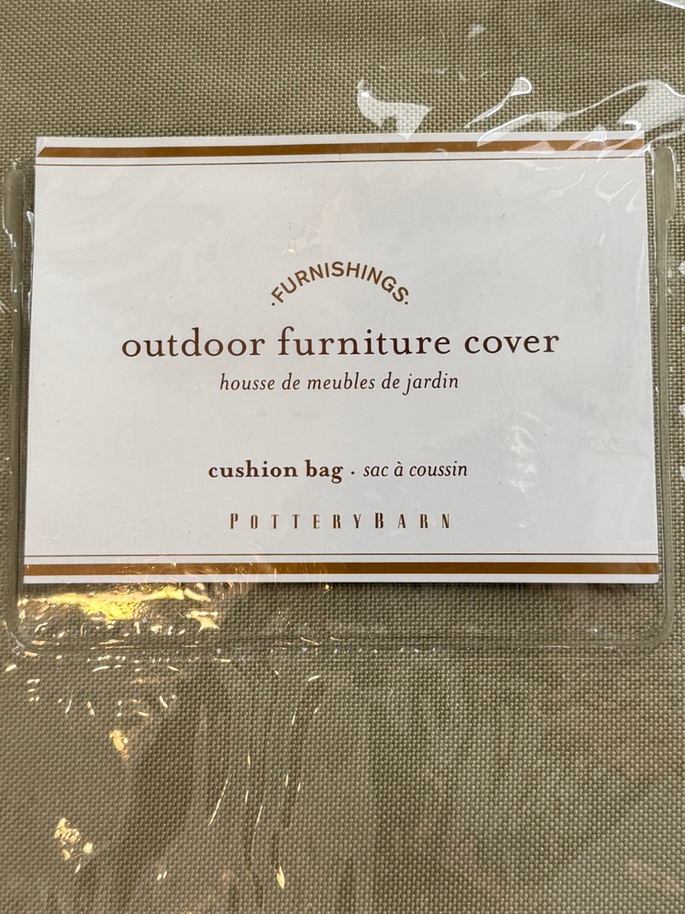 POTTERY BARN Universal
Outdoor Furniture Cover for Cushion Bag-Khaki New